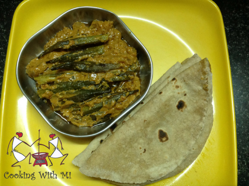 Bhindi ka saalan Okra in gravy Cooking With Mi Vidya Sury (2)