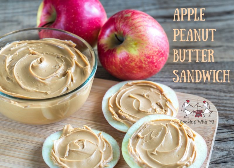 Apple peanut butter sandwich Vidya Sury