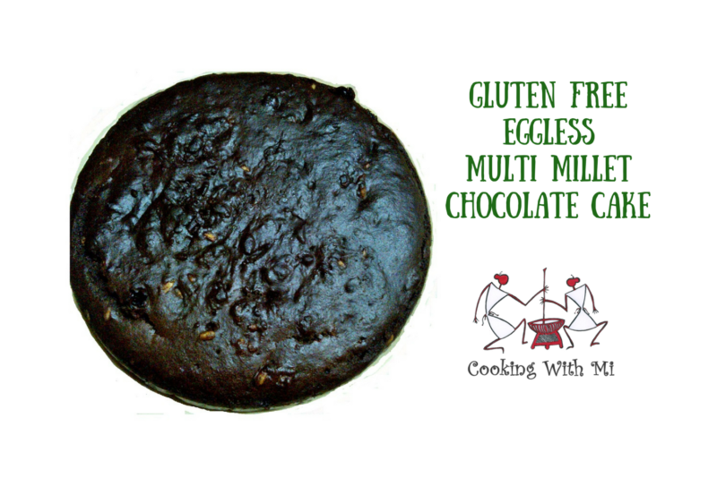 Gluten free Eggless Multi millet Chocolate cake